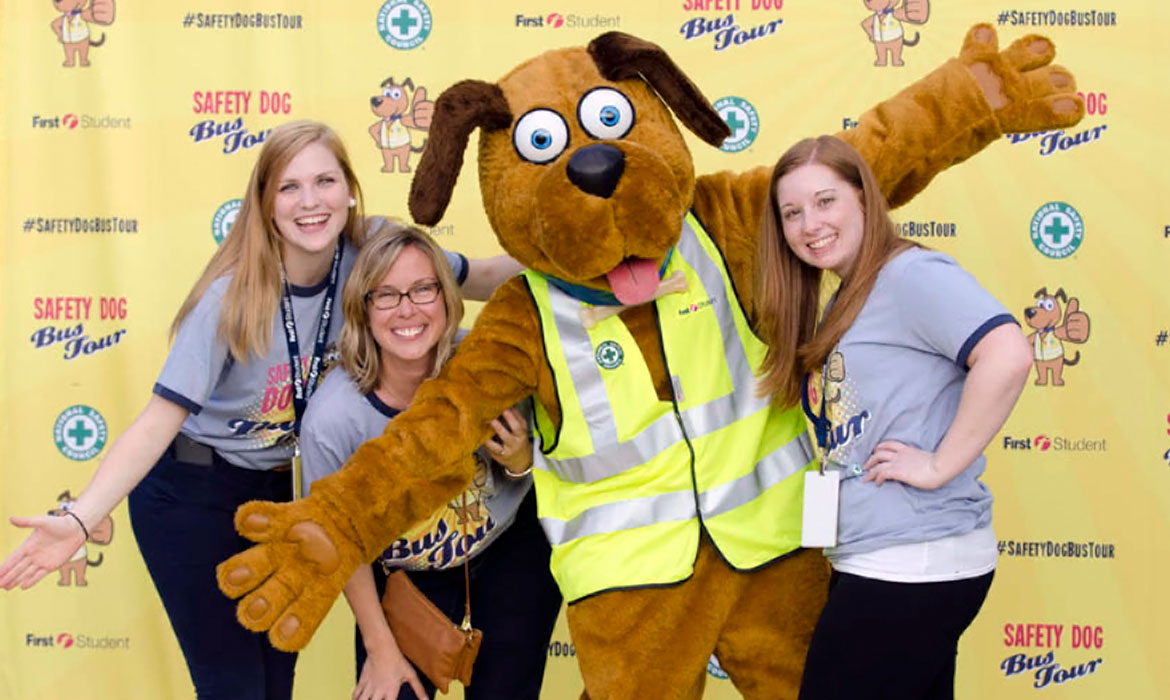 First Student North American Safety Dog Bus Tour